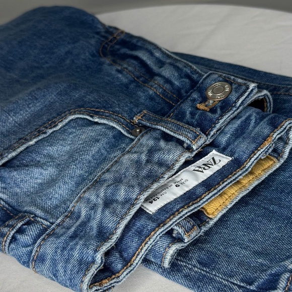 Zara Kids Blue Denim Jeans – Size 9 - Straight Leg - Picture 8 of 8